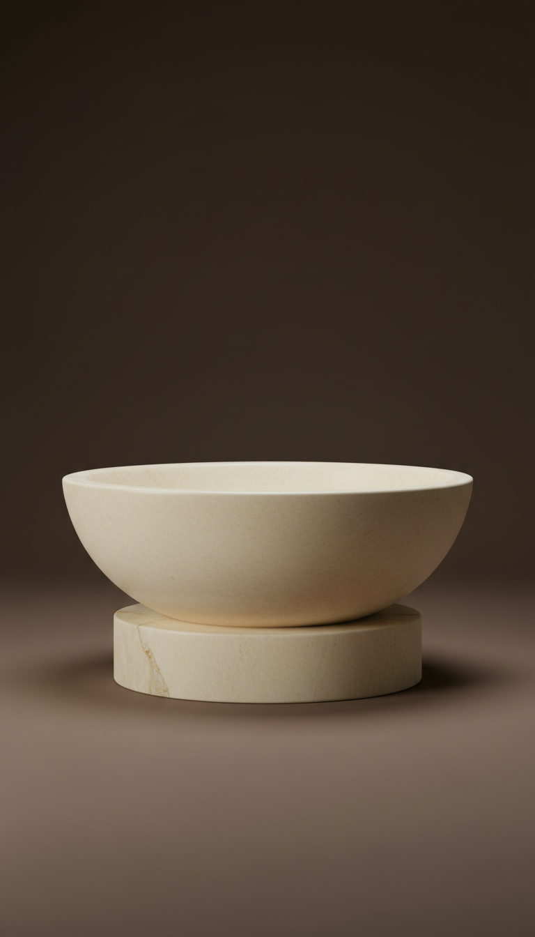 Ivory Sandstone Vessel Sink