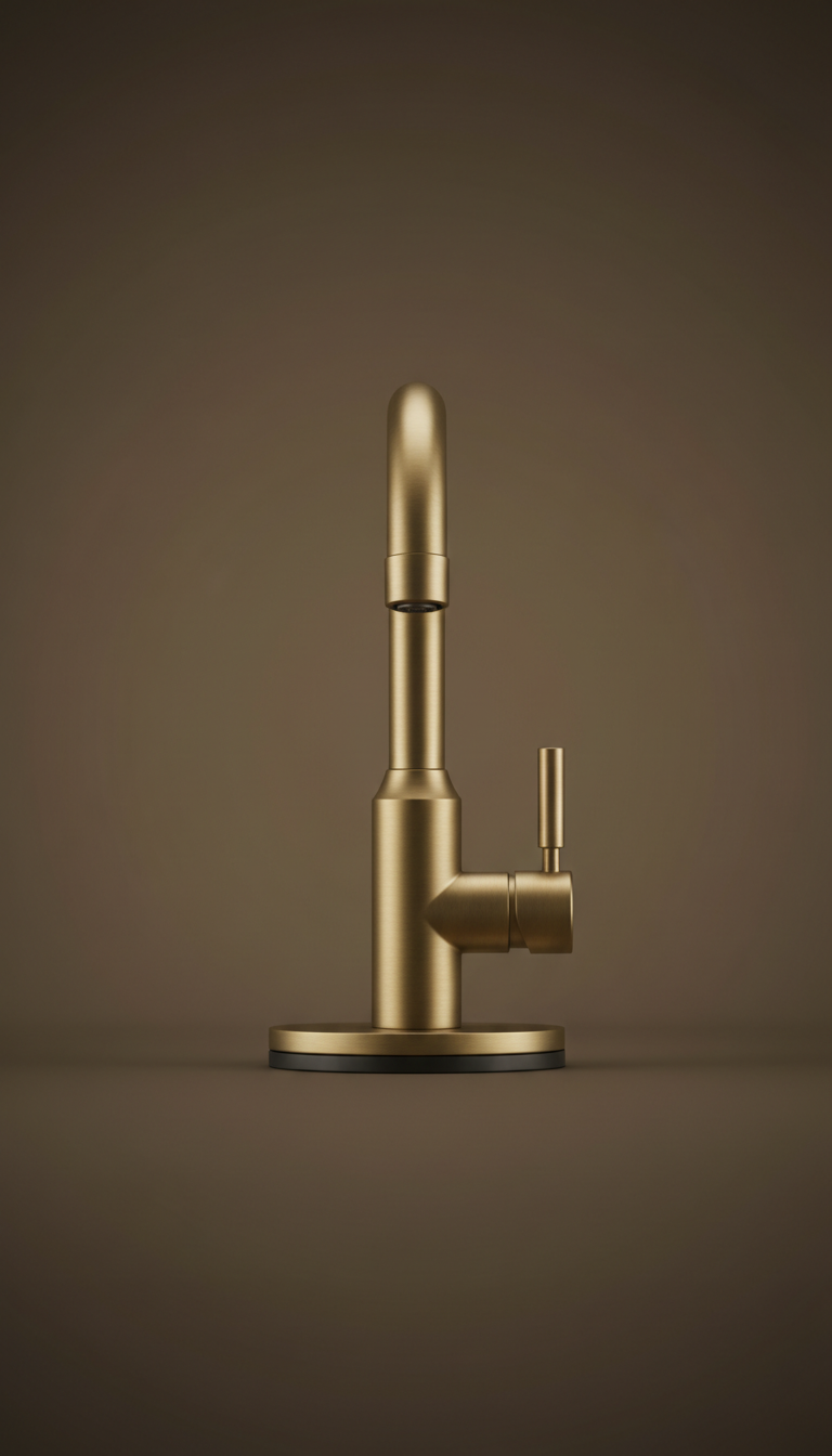 Brushed Brass Kitchen Faucet